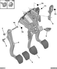 4500K1-Pedal compl obk