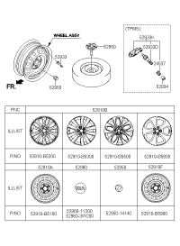 52910B5100-WHEEL ASSY-STEEL