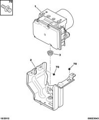 453782-Bracket-brake hydraulic unit