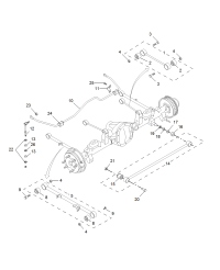 K4540108100-Arm assy, rear suspension upper control