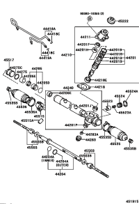 4550339135-End sub-assy, steering rack