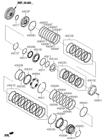 456253B401-DISK SET-U/D BRAKE