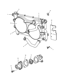 4573560AB-Thermostat water pump 195 degrees