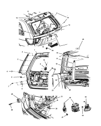 55369603AE-Gate assy-panel lifter