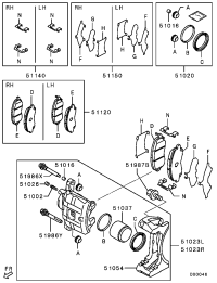 MB699264-BUSHING,FR BRAKE