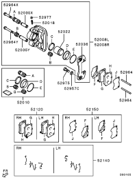 MR307786-SEAL KIT,RR BRAKE CALIPER