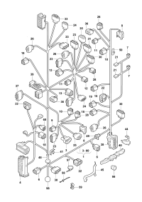 000979141-One set of single wires, each with 2 contacts, 5 pieces of bagged ordering unit 5 flat cont