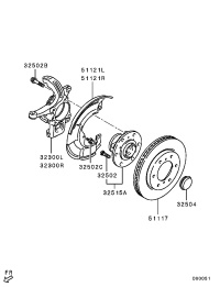 3880A080-HUB ASSY,FR WHEEL