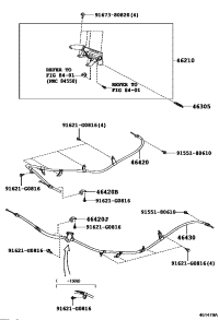 4642060090-CABLE ASSY, PARKING BRAKE, NO.2