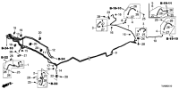 01466T6DH10-Hose set, rr. brake