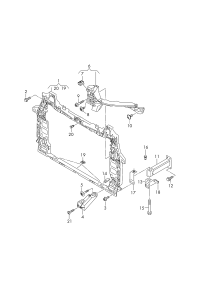 4M0805594F-Bracket assy-cowl, w/coolant cooler