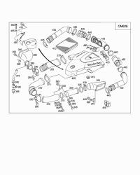 4635001275-RADIATOR HOSE W124/E200/E220