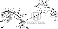 01464TS6H03-Hose set, r. fr. brake