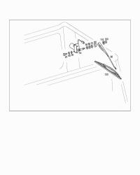 4638200345-WIPER BLADE SET W220 RHD