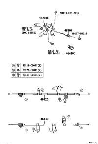 463040D010-EQUALIZER SUB-ASSY, PARKING BRAKE