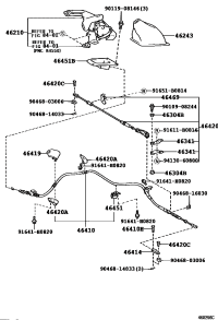 4642060051-CABLE ASSY, PARKING BRAKE, NO.2