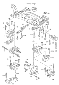3C0199555R-Mounting, transaxle