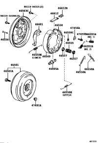 465010S010-Drum sub-assy, parking brake