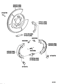 4650333090-PLATE SUB-ASSY, PARKING BRAKE, RH
