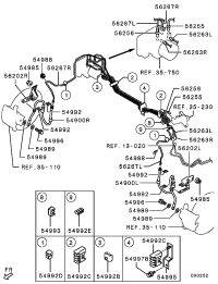 4650A645-HOSE,FR BRAKE,LH