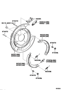 465300C010-SHOE ASSY, PARKING BRAKE, LH NO.2