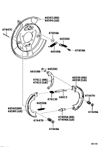 4650308020-PLATE SUB-ASSY, PARKING BRAKE, RH