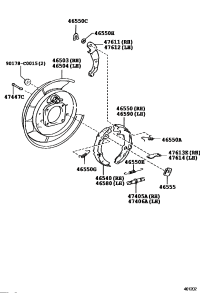 4650347020-PLATE SUB-ASSY, PARKING BRAKE, RH