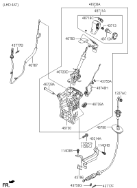 467004H451WK-LEVER ASSY-ATM