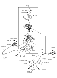 467113E200-KNOB-GEARSHIFT LEVER