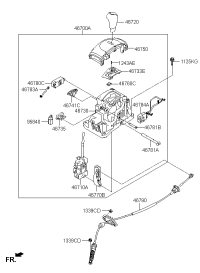 467202V200-KNOB ASSY-GEAR SHIFT LEVER