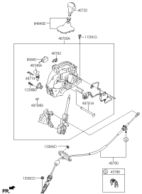 467202T100-KNOB ASSY-GEAR SHIFT LEVER