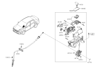 46720D4200-KNOB ASSY-GEAR SHIFT LEVER