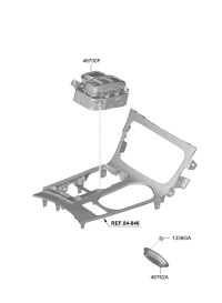 467W0S3100-Lever complete wire shift