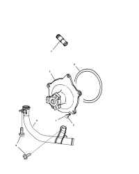 4694134-Plug water pump tank