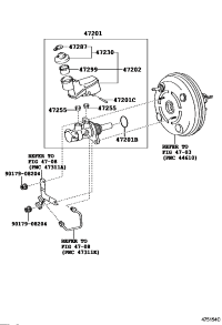 4720106400-CYLINDER SUB-ASSY, BRAKE MASTER