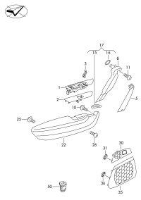 3C8857857D-Bracket, instrument panel mounting