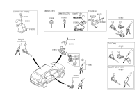 81900C9B00-KEY SUB SET-STEERING LOCK