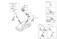 81905S4000-KEY & CYLINDER SET-LOCK