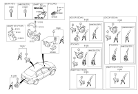 819004XC00-KEY SUB SET-STEERING LOCK