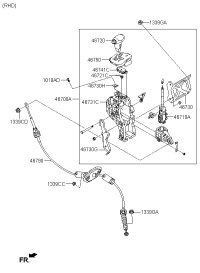 467004DBL0VA-LEVER ASSY-ATM