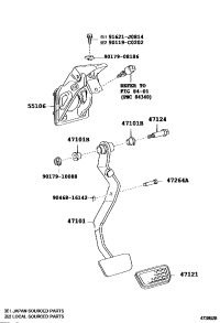4710112620-PEDAL SUB-ASSY, BRAKE