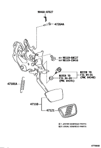 4711006420-SUPPORT ASSY, BRAKE