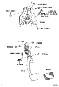 4710633010-PEDAL SUB-ASSY, BRAKE