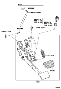 4714642020-SPRING(FOR BRAKE PEDAL RETURN)