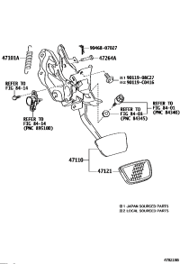 4711006441-SUPPORT ASSY, BRAKE