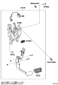 4711008032-SUPPORT ASSY, BRAKE