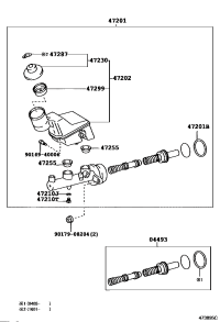 044931A030-CYLINDER KIT, BRAKE MASTER