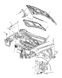 5074169AE-RELEASE HOOD LATCH