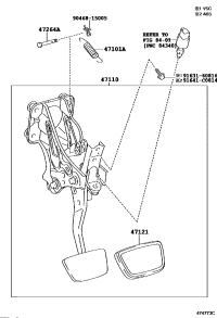 471100P011-SUPPORT ASSY, BRAKE