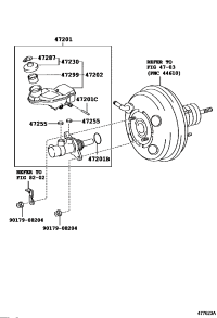 4720102500-CYLINDER SUB-ASSY, BRAKE MASTER